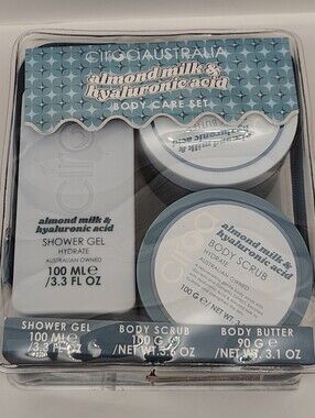 FREE w/ Purchase Ciro Australia Almond Milk & Hyaluronic Acid Body Care Set NWT